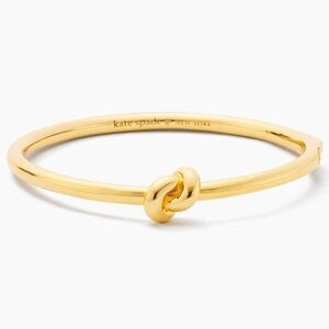 Kate Spade Gold Sailor’s Knot Hinged Bangle Bracelet